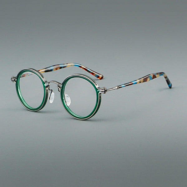 Tate Vintage Round Acetate Glasses Frame