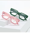 New fashionable anti-blue glasses 22902 trendy square frame myopia glasses frame versatile simple flat glasses for men and women
