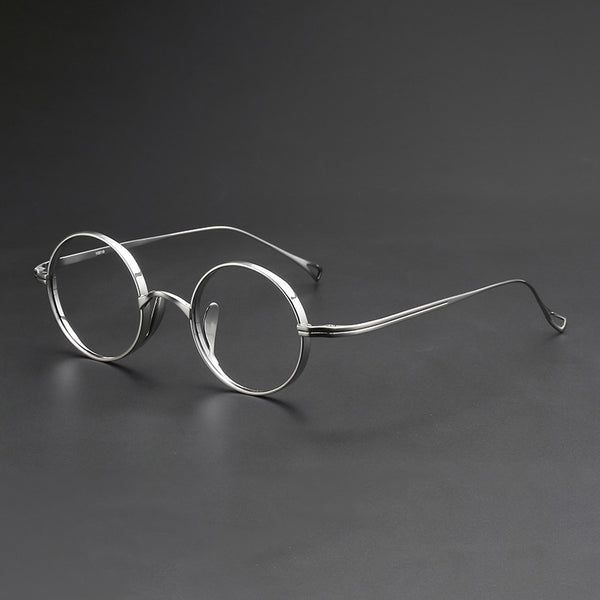 Monroe Titanium Round Glasses Frame