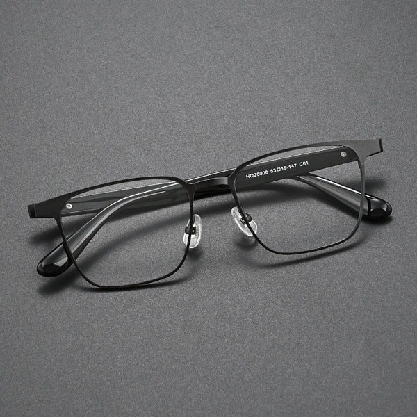 3-in-1 Alloy Glasses Frame With Magnetic Sunglasses Clips