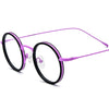 Eamon Titanium Round Glasses Frame