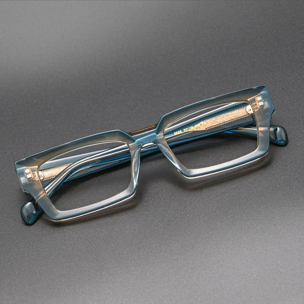 Piller Retro Rectangle Acetate Glasses Frame