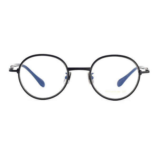 Methone Titanium Vintage Round Eyeglasses Frames