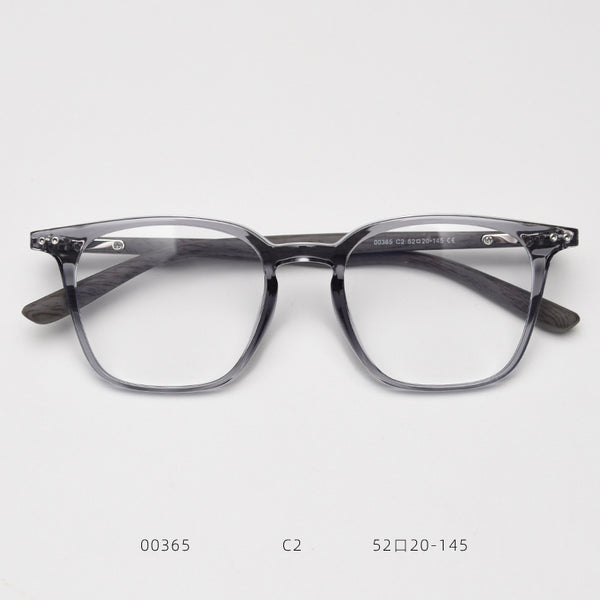 0365 new Japanese and Korean retro square personalized TR90 myopia glasses frame men's and women's literary flat mirror holder can be matched with degrees