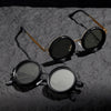 Engel Retro Round Steampunk ND Dimming Sunglasses