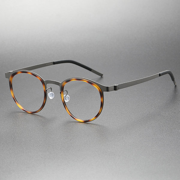 Carter Titanium Vintage Round Eyeglasses Frames