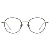 Steele Titanium Vintage Round Eyeglasses Frame