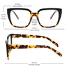 Kathie Vintage Acetate Square Glasses Frame