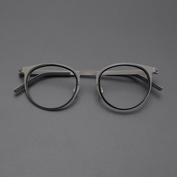 Carter Titanium Vintage Round Eyeglasses Frames