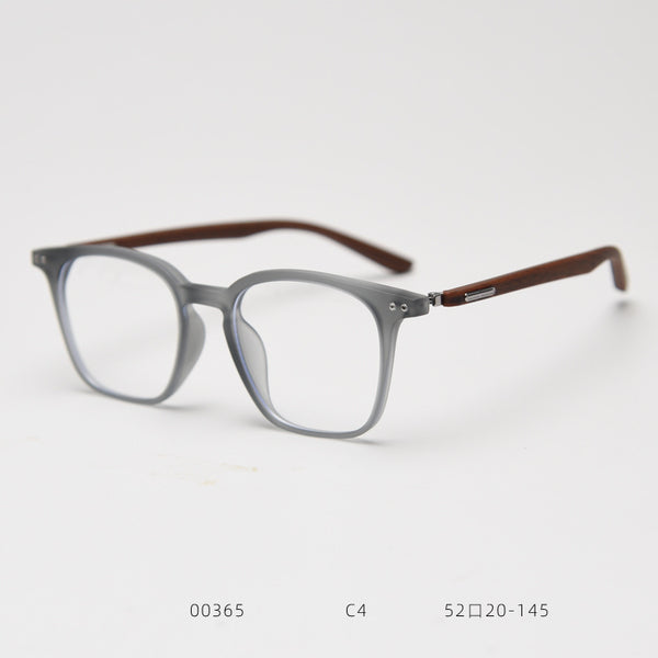 0365 new Japanese and Korean retro square personalized TR90 myopia glasses frame men's and women's literary flat mirror holder can be matched with degrees