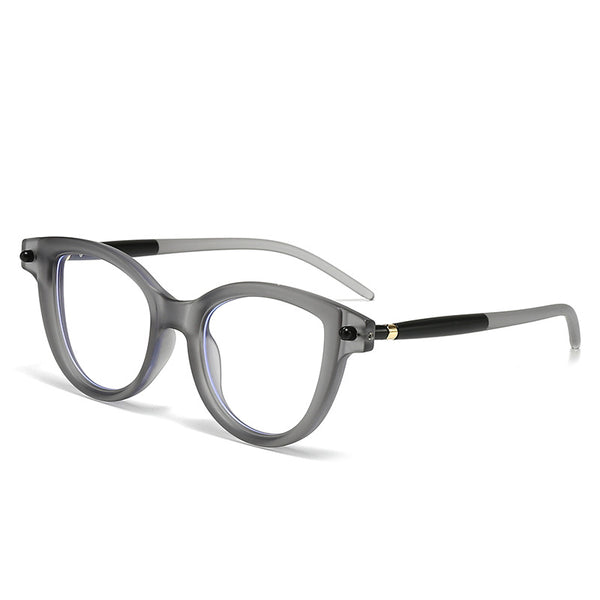 New European and American cross-border flat mirror holder, men's and women's cat eyes, personalized retro glasses frame, tide ins anti-blue flat mirror