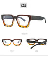 New fashionable anti-blue glasses 22902 trendy square frame myopia glasses frame versatile simple flat glasses for men and women