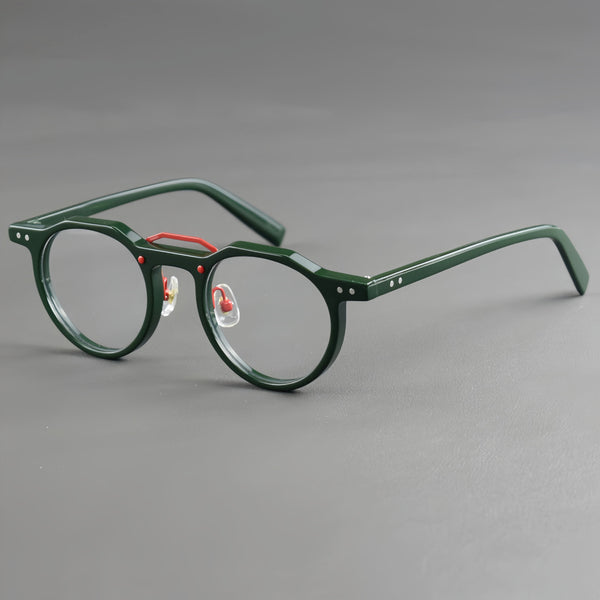 Ron Retro Round Acetate Glasses Frame