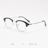 5033 Japanese and Korean literary and retro myopia glasses frame, men's and women's gentle flat mirror frame, light personality embossing pattern matching degree