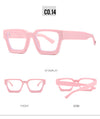 New fashionable anti-blue glasses 22902 trendy square frame myopia glasses frame versatile simple flat glasses for men and women