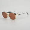 Jacob Square Titanium Glasses Frame With Magnetic Sunglasses Clips
