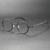 Valeria Titanium Vintage Round Eyeglasses Frame