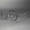 Webber Titanium Vintage Round Eyeglasses Frame