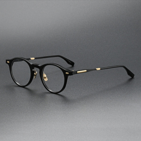 Vincent Retro Round Acetate Glasses Frame