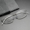 Brewton Retro Titanium Rectangle Glasses Frame