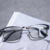 Fashion Business Metal Large Frame Anti-Blue Light Multifocal Photochromic Glasses