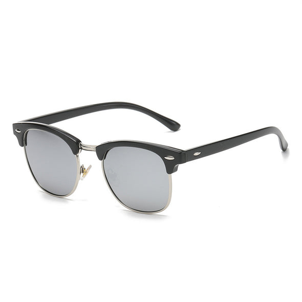 JOLLYNOVA Polarized Sunglasses For Women And Men Semi Rimless Frame Retro Sun Glasses AE0369