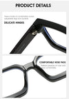 New fashionable anti-blue glasses 22902 trendy square frame myopia glasses frame versatile simple flat glasses for men and women