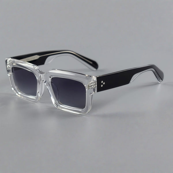 Monk Retro Premium Series Retro Rectangle Acetate Sunglasses