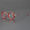 Iryna Retro Round Titanium Eyeglasses Frame