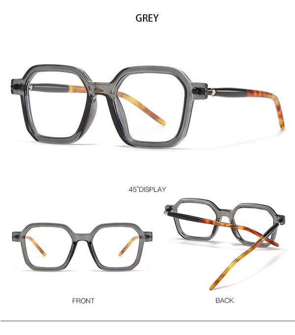 European and American street photography literary sunglasses 86601 cross-border simple square sunglasses fashion star flat glasses
