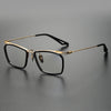 Hudon Versatile Rectangle Pure Titanium Glasses Frame
