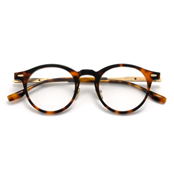 Vincent Retro Round Acetate Glasses Frame