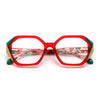 Eaddy Retro Geometric Acetate Eyeglasses Frame