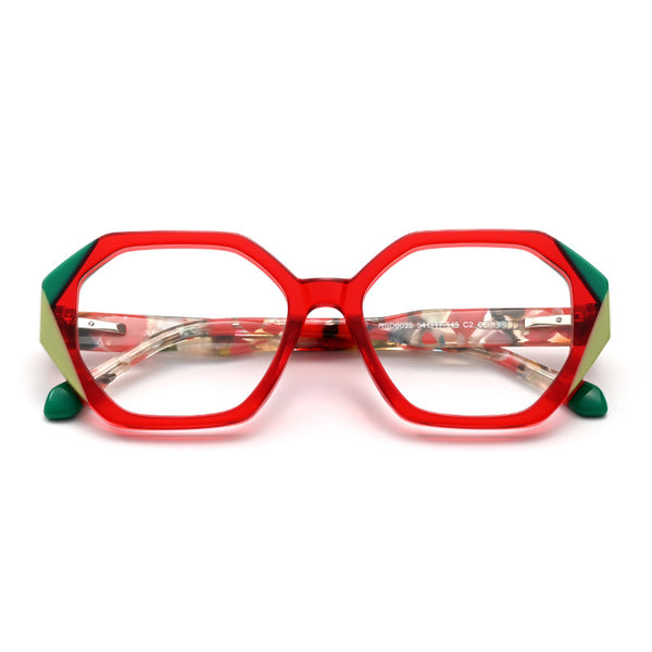 Eaddy Retro Geometric Acetate Eyeglasses Frame