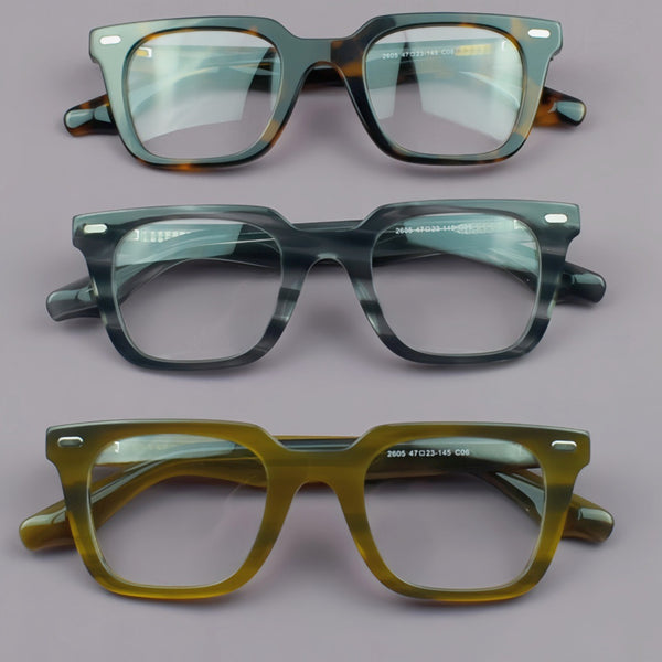 Kobbe Vintage Square Acetate Glasses Frame