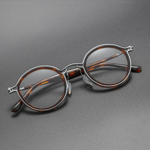 Tate Vintage Round Acetate Glasses Frame