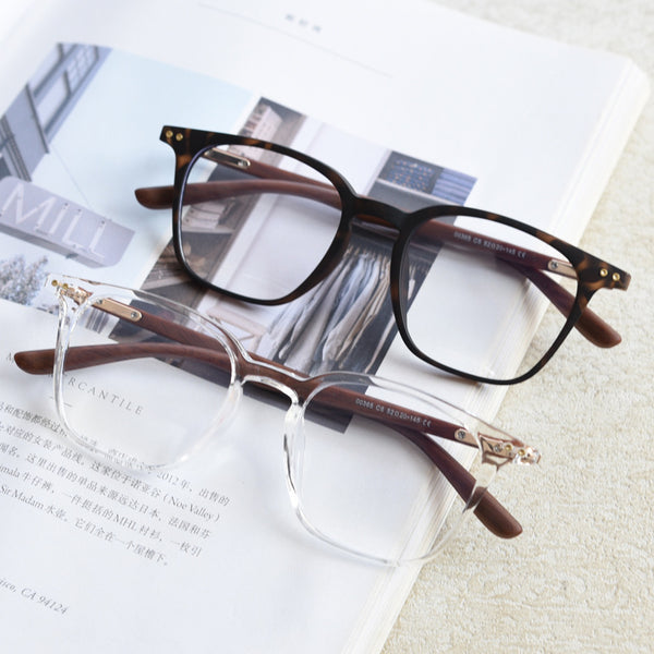 0365 new Japanese and Korean retro square personalized TR90 myopia glasses frame men's and women's literary flat mirror holder can be matched with degrees