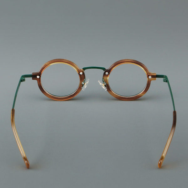 New plate small round frame glasses V17 retro eye frame metal flat light Danyang spot wholesale, can be equipped with reading glasses