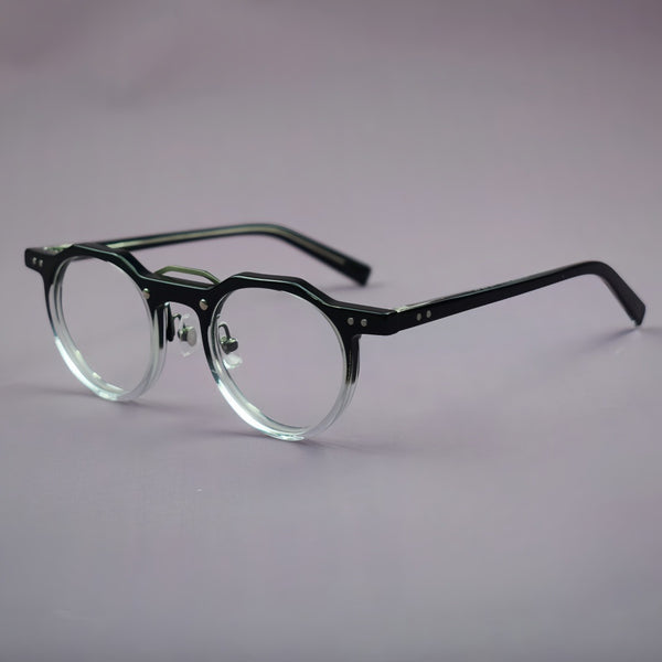 Ron Retro Round Acetate Glasses Frame