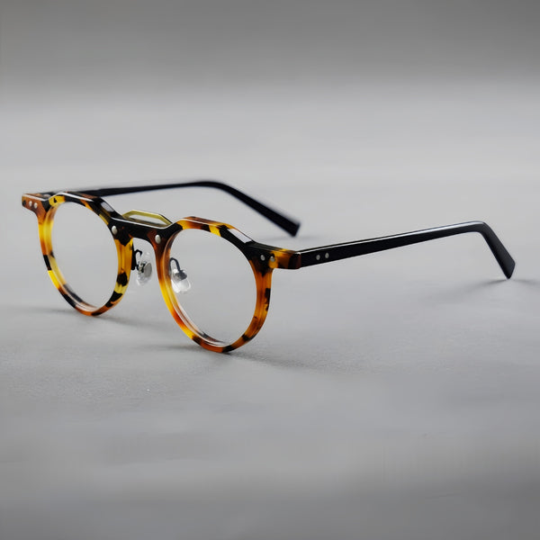 Ron Retro Round Acetate Glasses Frame
