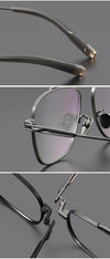 Kaspi Retro Titanium Square Glasses Frame