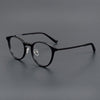 Tan Versatile Round Acetate Glasses Frame