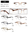 Shenzhen eyebrow frame same business plate glasses frame atmospheric square frame titanium frame glasses retro new flower needle