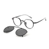 Cha Titanium Vintage Eyeglasses Frame With Sunglasses Clips