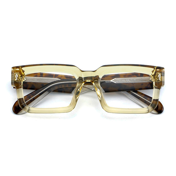 Monk Retro Rectangle Acetate Glasses Frame