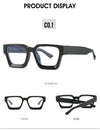 New fashionable anti-blue glasses 22902 trendy square frame myopia glasses frame versatile simple flat glasses for men and women