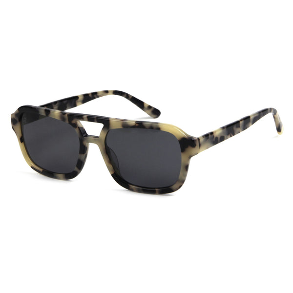 Huff Premium Series Double-bridge Retro Acetate Sunglasses