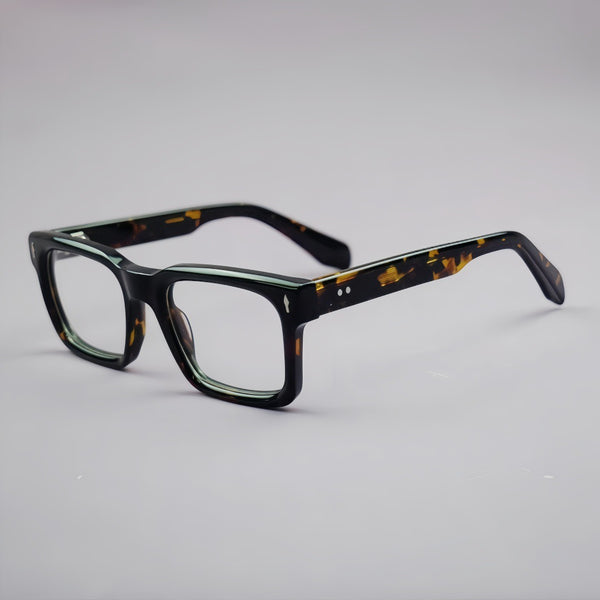 Simon Retro Rectangle Acetate Glasses Frame