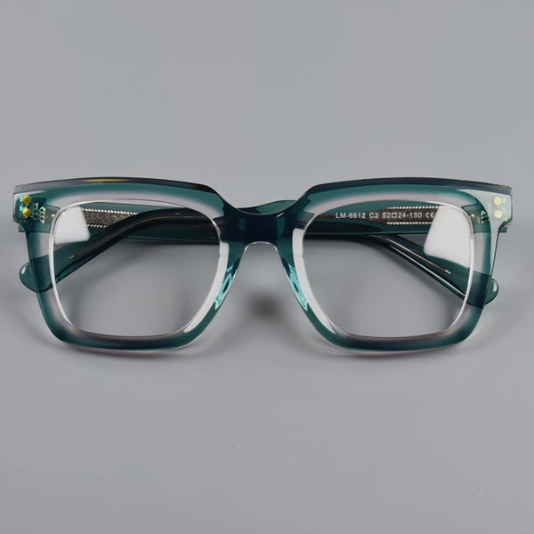 Tatt Retro Square Acetate Glasses Frame