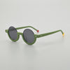 Macon Premium Series Round Acetate Personalized Sunglasses